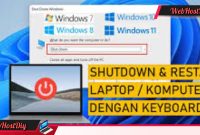 5 Tips & Trik Restart Laptop Pakai Keyboard! Simak Langkah-Langkahnya